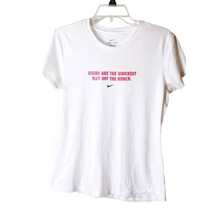 Nike Dri Fit White T-shirt Medium